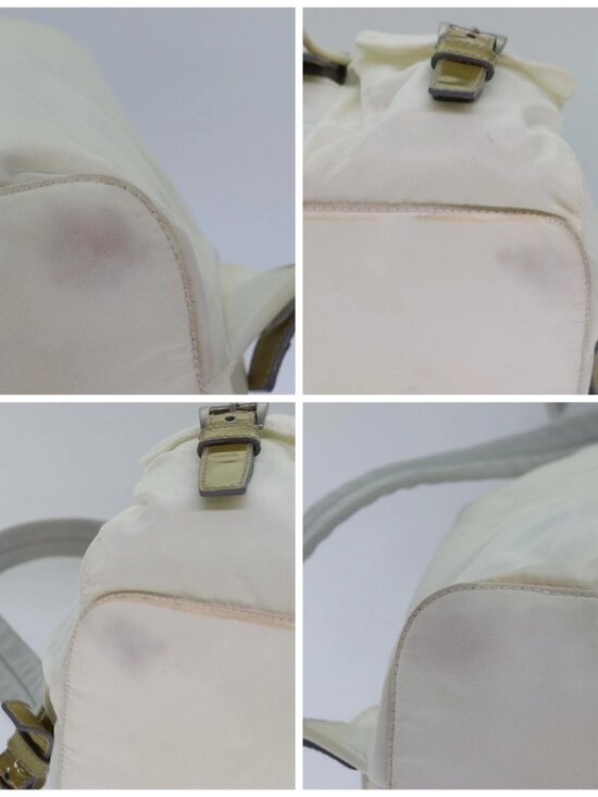 PRADA Backpack Nylon White Silver main image 5